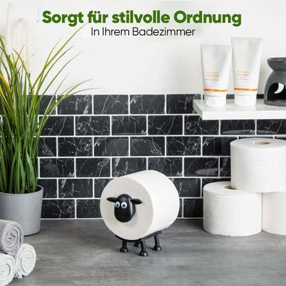 Toilettenpapierhalter mit Schafmotiv