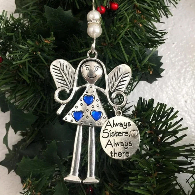 🪽Verrückte schöne Freunde für immer – Engel-Ornament, Weihnachtsgeschenk